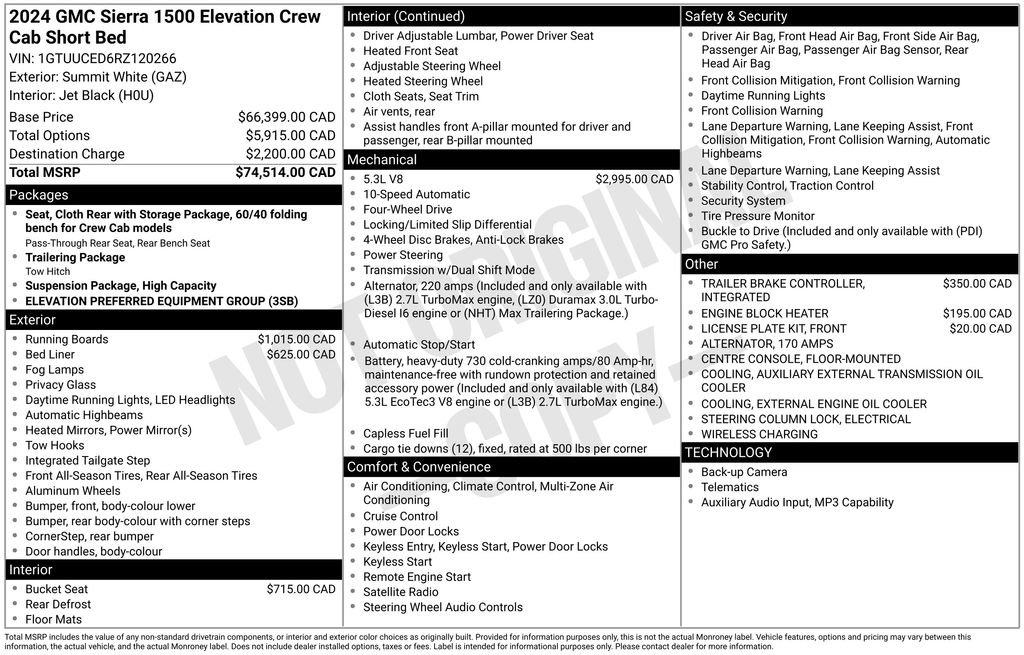 Used 2024 GMC Sierra 1500 Elevation AWD/4WD image 36