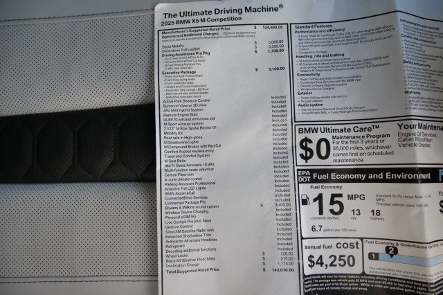 Used 2025 BMW X5 M Competition w/ Executive Package image 10