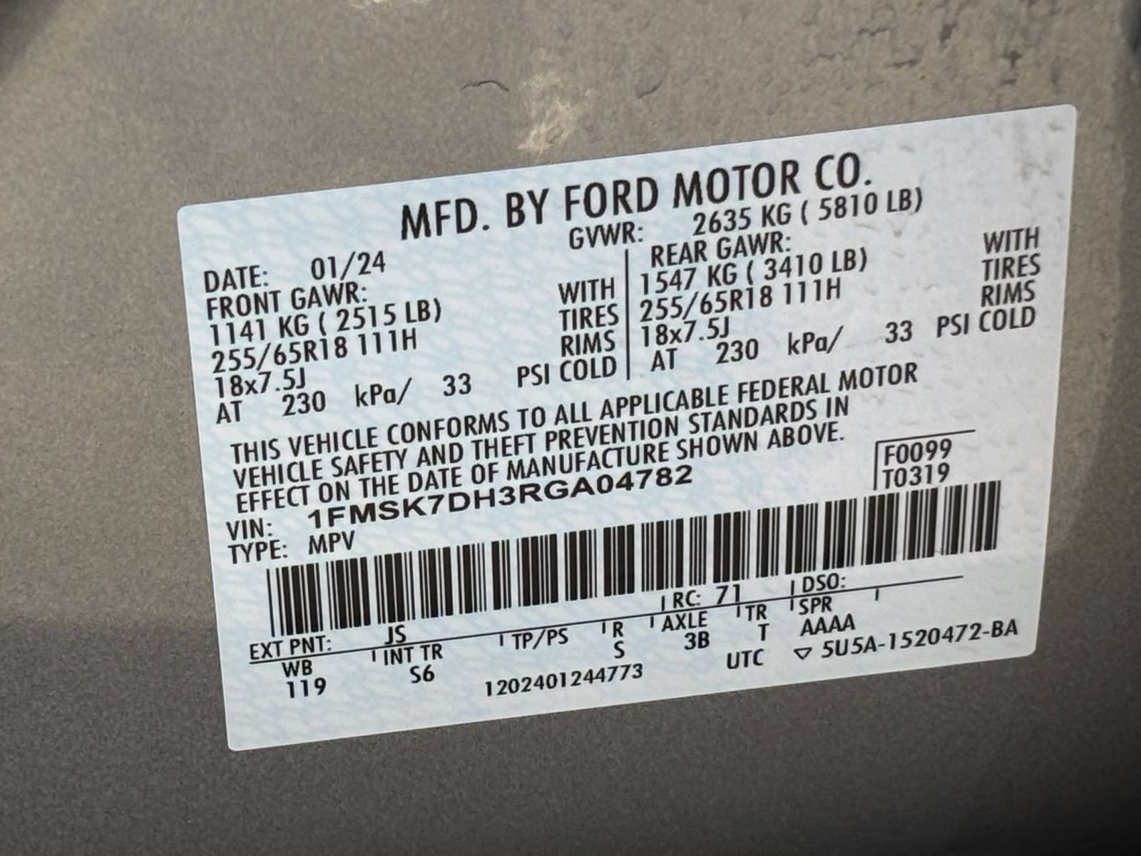 Used 2024 Ford Explorer XLT w/ Equipment Group 202A RWD image 31