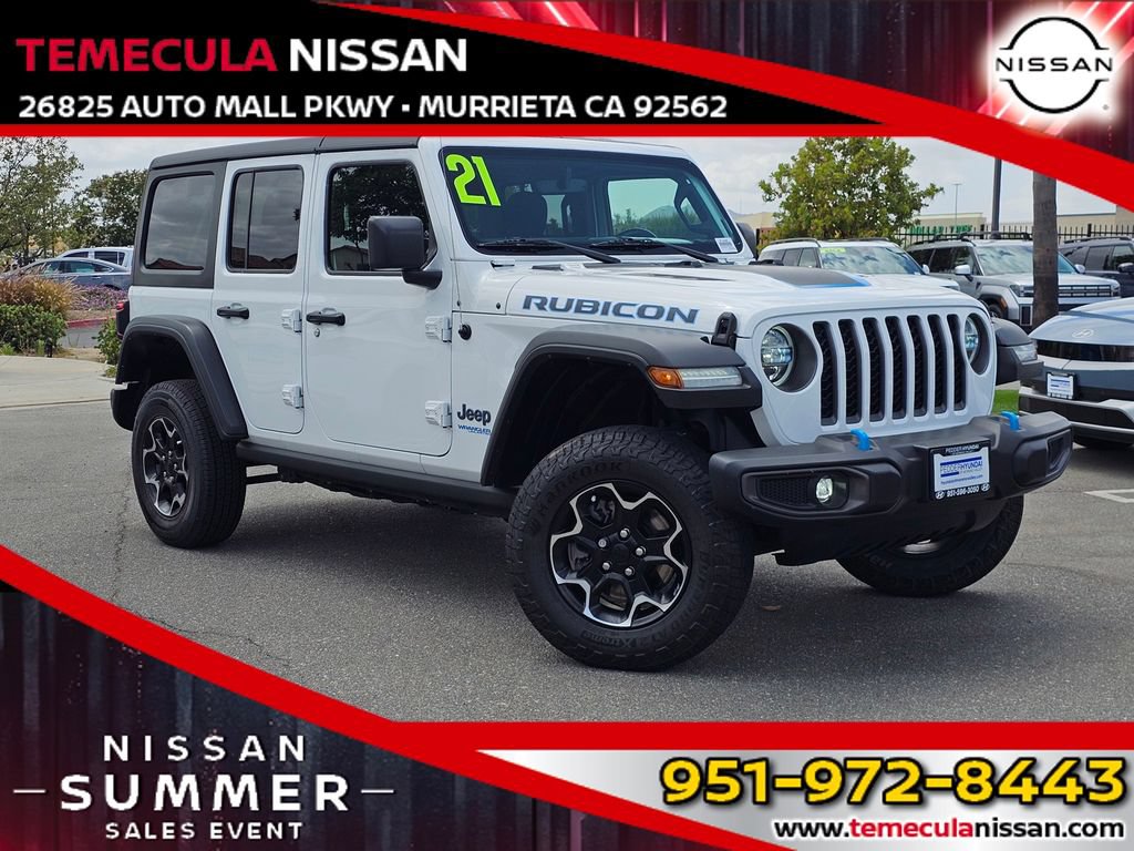 Used 2021 Jeep Wrangler Unlimited Rubicon 4xe w/ Safety Group AWD/4WD image 1
