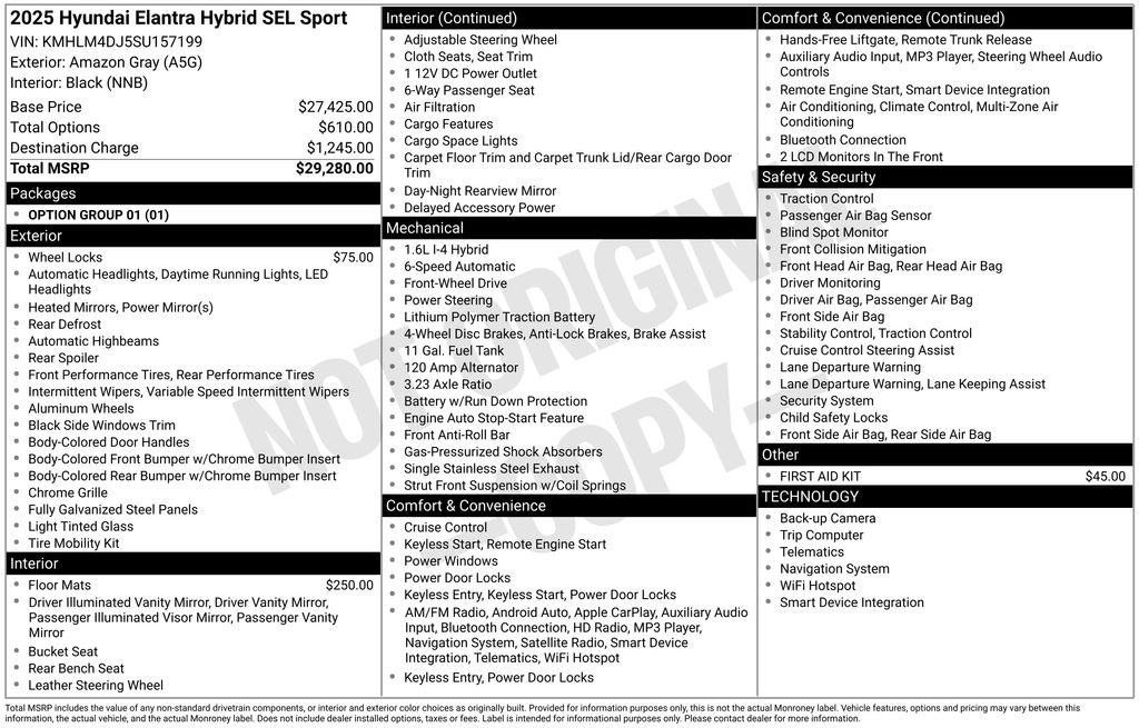 Certified 2025 Hyundai Elantra SEL FWD image 36