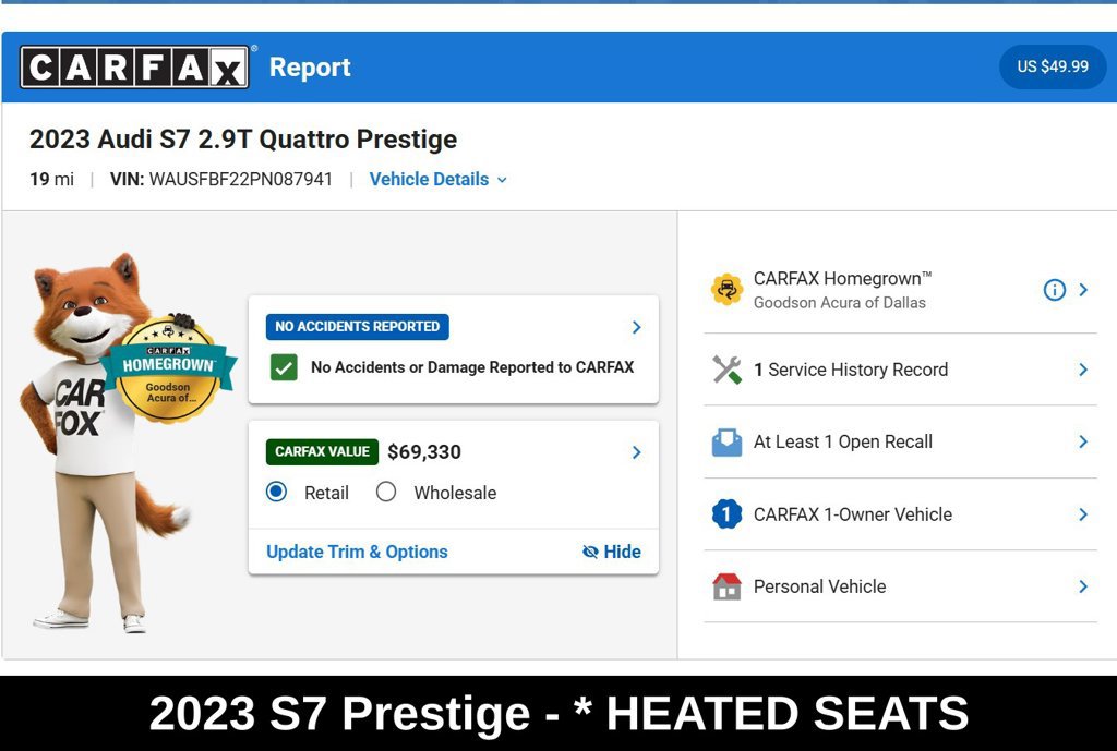 Used 2023 Audi S7 Prestige AWD/4WD image 9