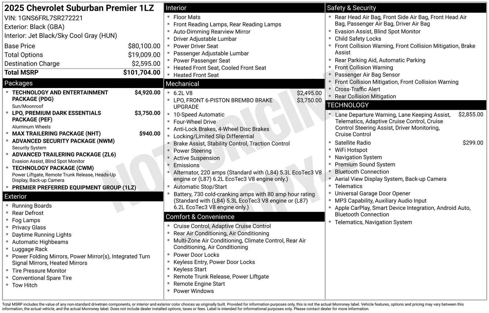 Used 2025 Chevrolet Suburban Premier AWD/4WD image 52
