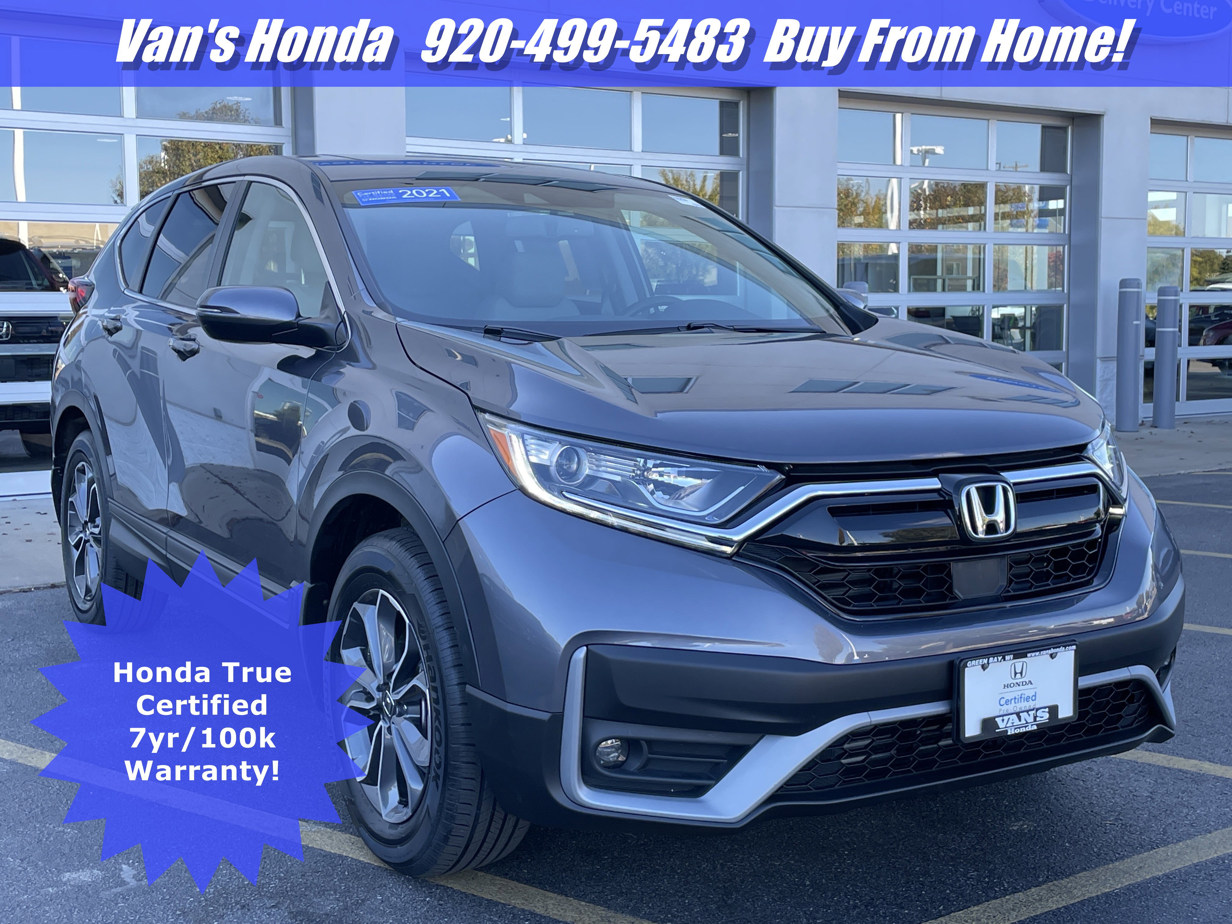 Certified 2021 Honda CR-V EX-L