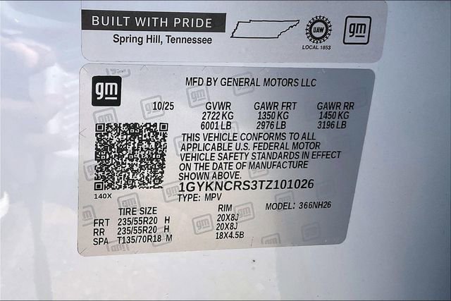 New 2026 Cadillac XT5 Premium Luxury w/ LPO, ONYX Package FWD image 14