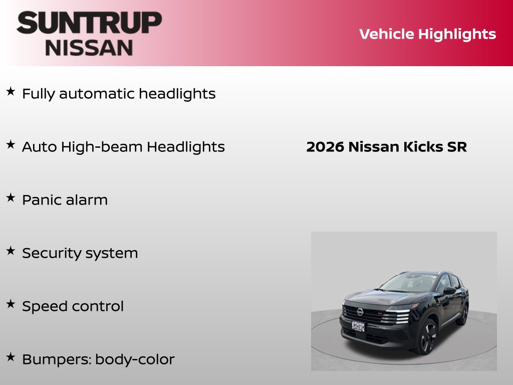 Certified 2026 Nissan Kicks SR FWD image 23