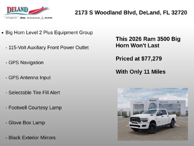 New 2026 RAM 3500 Big Horn AWD/4WD image 22