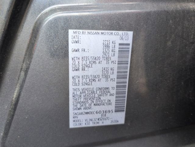 Used 2014 Nissan Pathfinder Platinum w/ Platinum Premium Package image 38