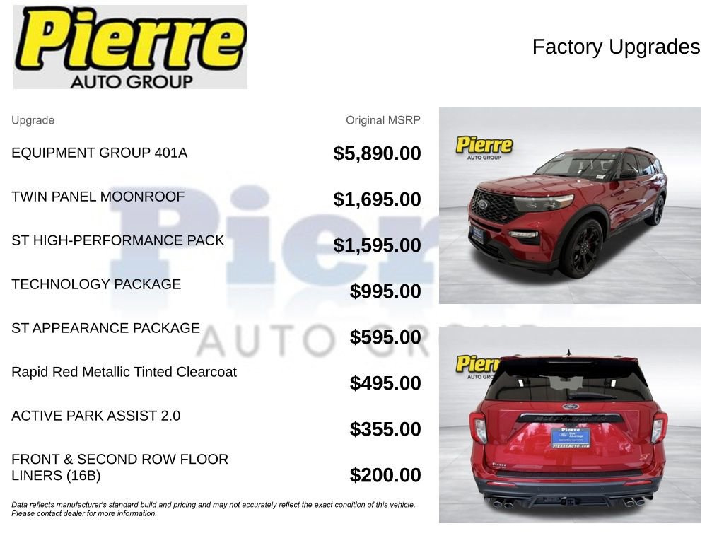 Certified 2023 Ford Explorer ST w/ Equipment Group 401A image 13