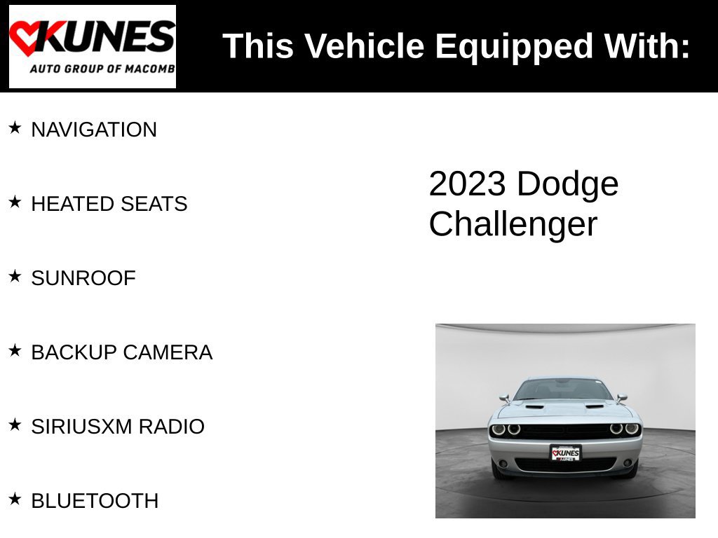 Used 2023 Dodge Challenger SXT w/ Blacktop Package AWD/4WD image 3