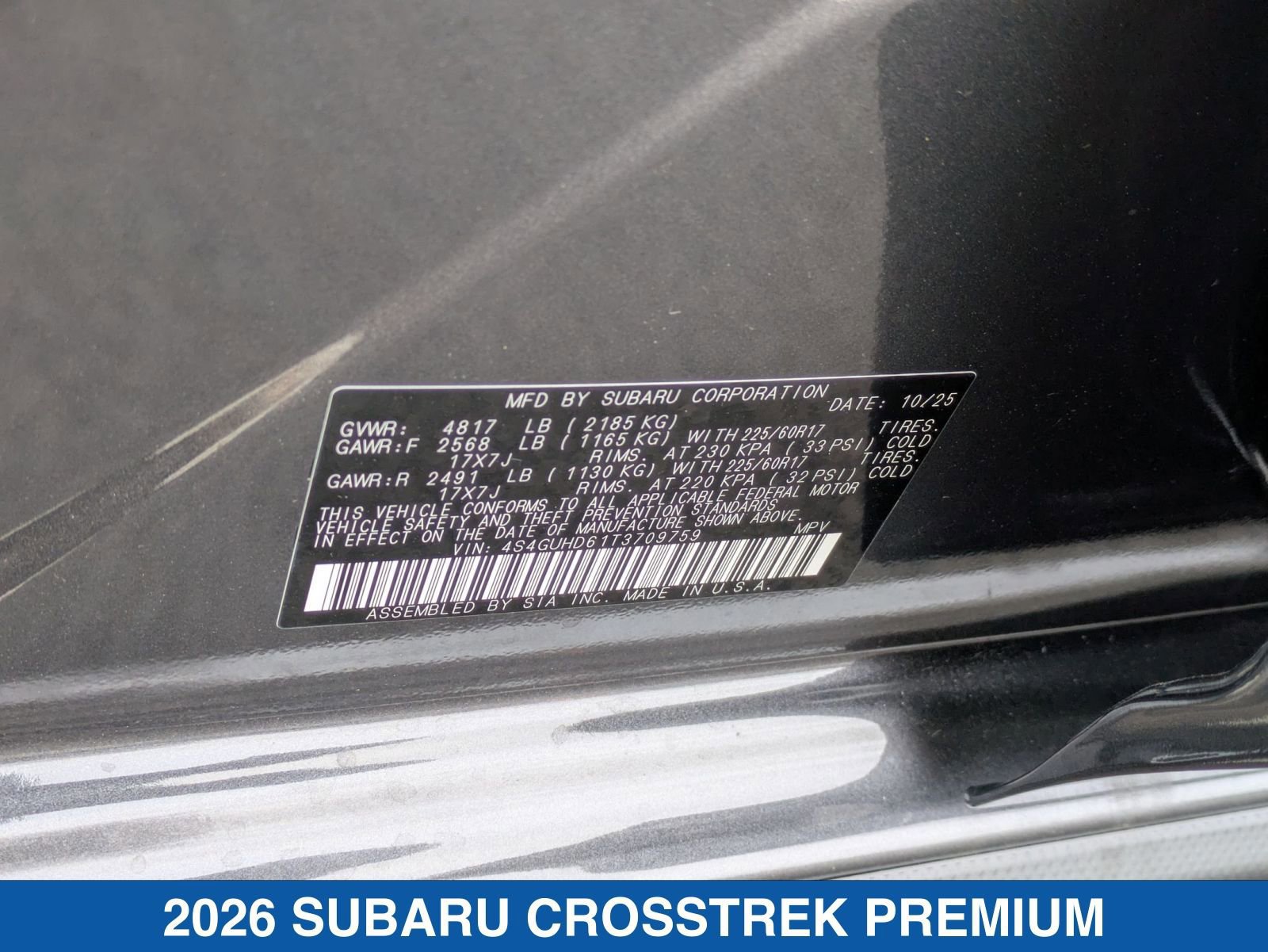 Certified 2026 Subaru Crosstrek 2.0i Premium image 29