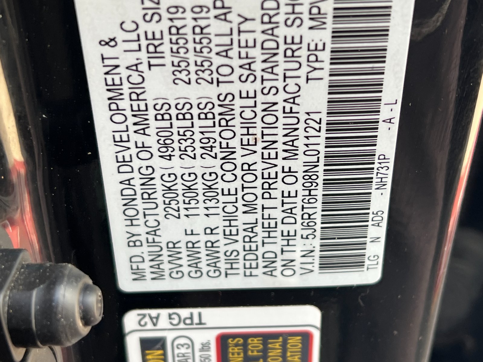 Used 2022 Honda CR-V Touring image 28