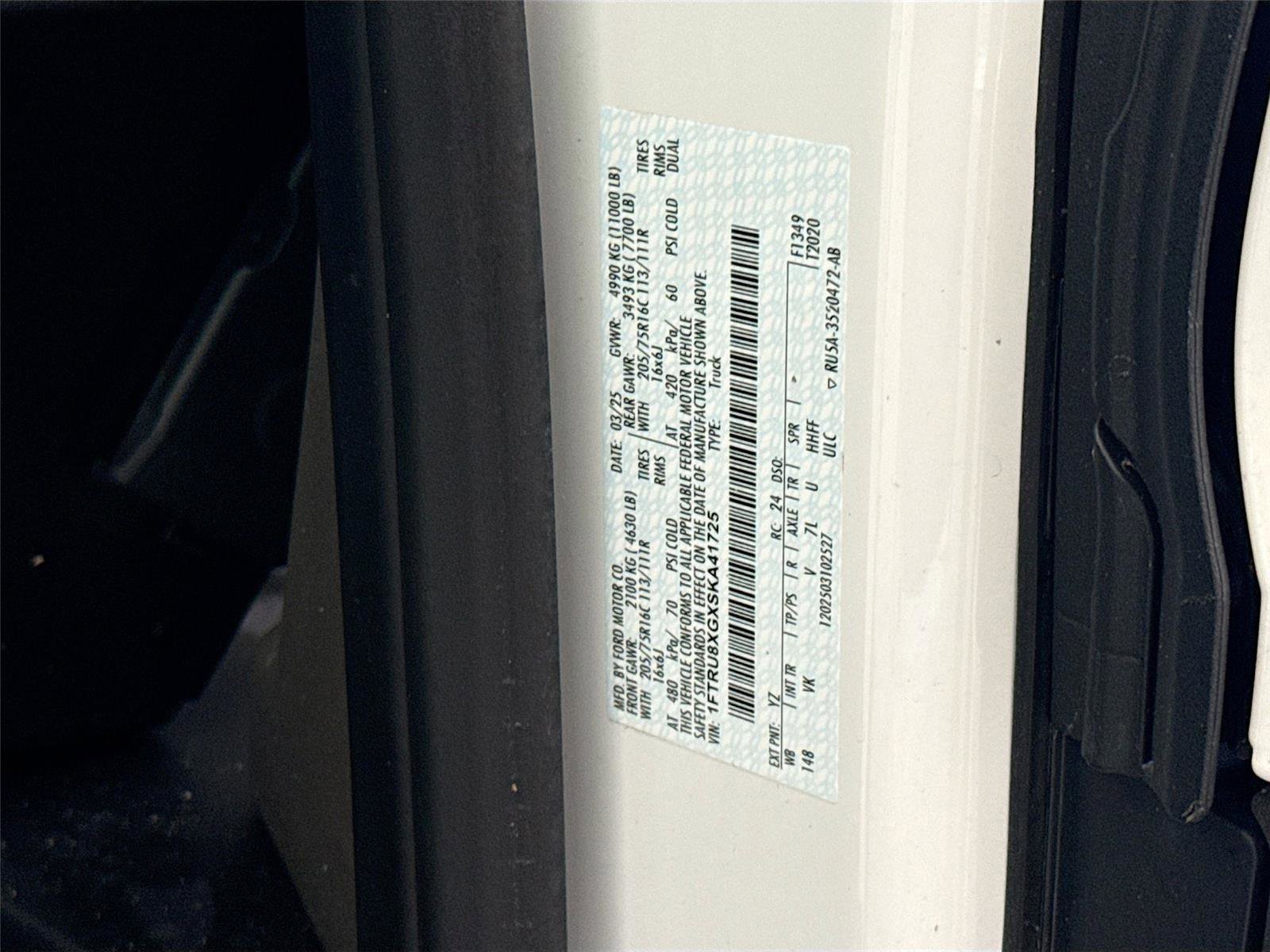 Used 2025 Ford Transit 350 148 High Roof Extended DRW RWD image 33