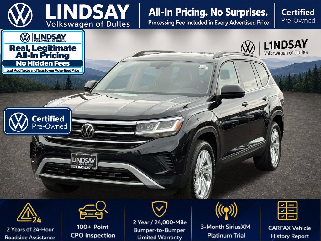 Certified 2023 Volkswagen Atlas SE w/ Panoramic Sunroof Package AWD/4WD image 4