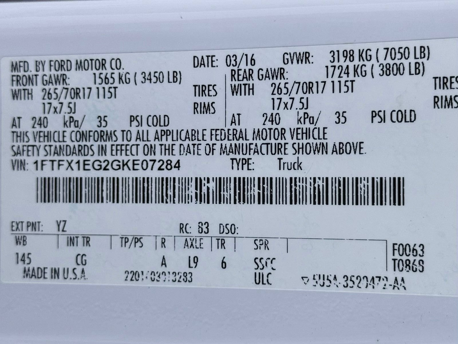 Used 2016 Ford F150 XL w/ XL Power Equipment Group AWD/4WD image 39