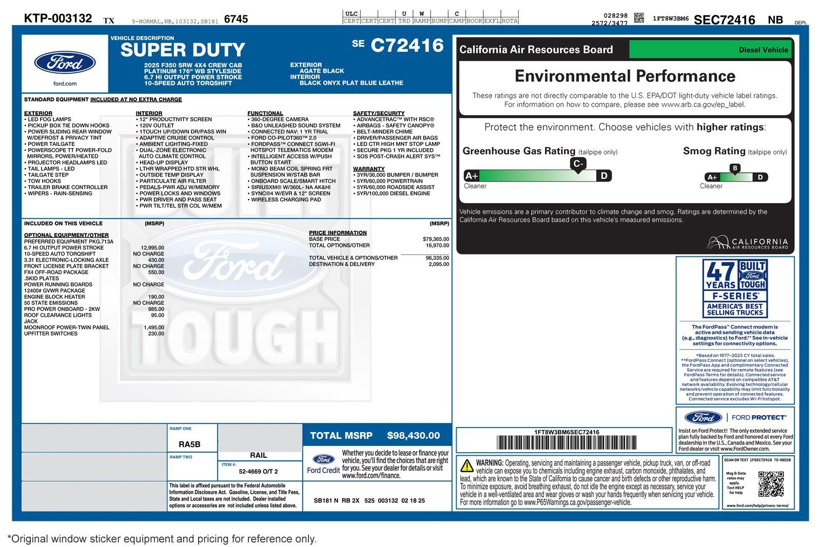 Used 2025 Ford F350 Platinum w/ FX4 Off-Road Package AWD/4WD image 2