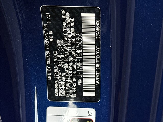 Certified 2022 Toyota GR86 Premium w/ ALL Weather Mat Package (TMS) image 31