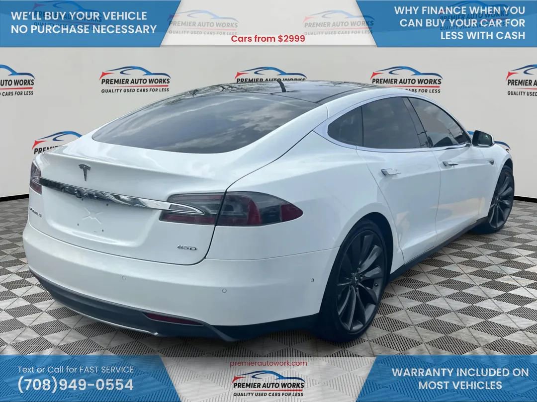 Used 2015 Tesla Model S 85D AWD/4WD image 4