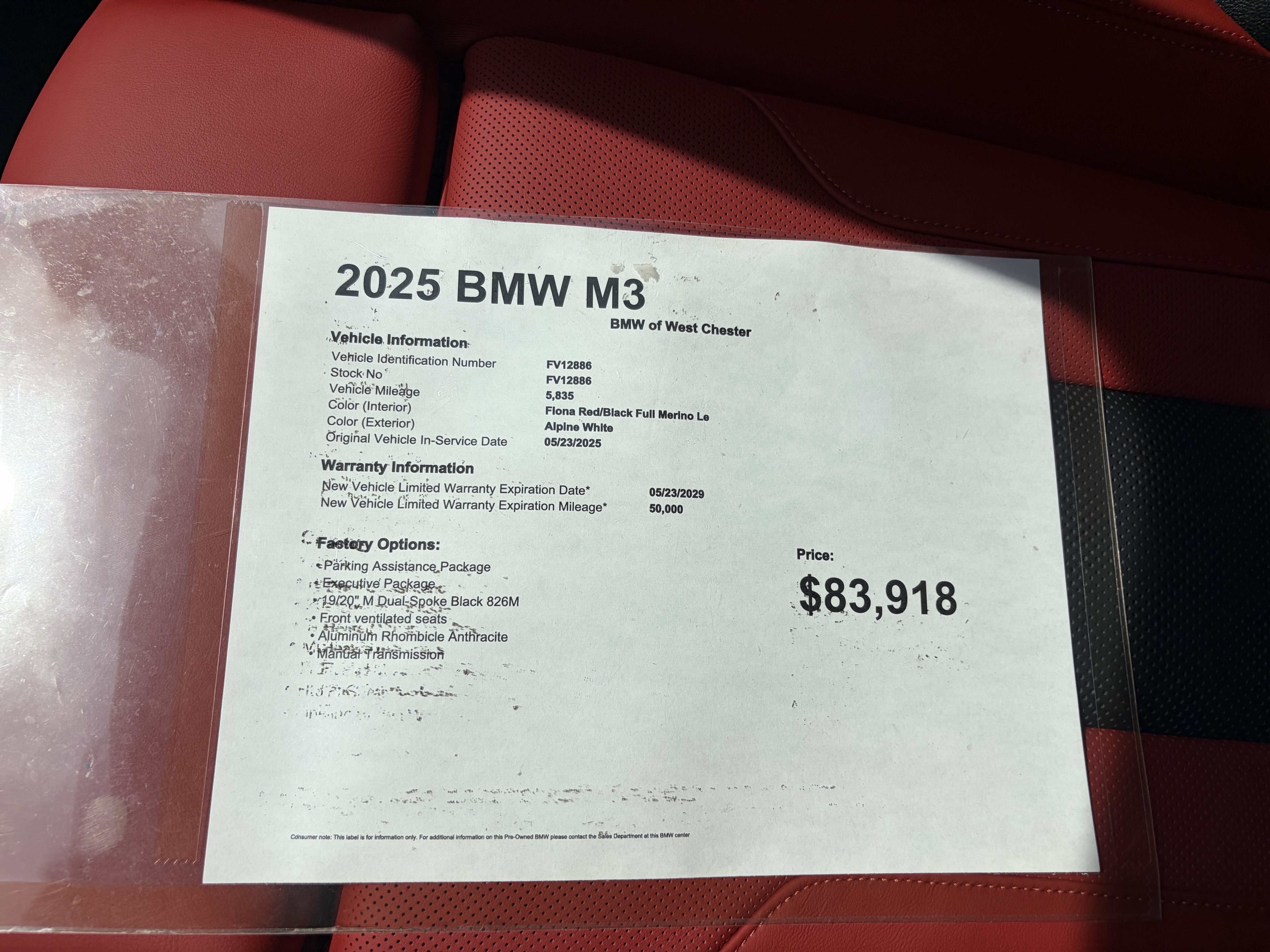 Used 2025 BMW M3 w/ Executive Package RWD image 19