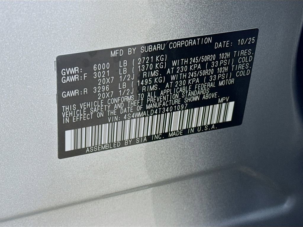 New 2026 Subaru Ascent Bronze Edition AWD/4WD image 41