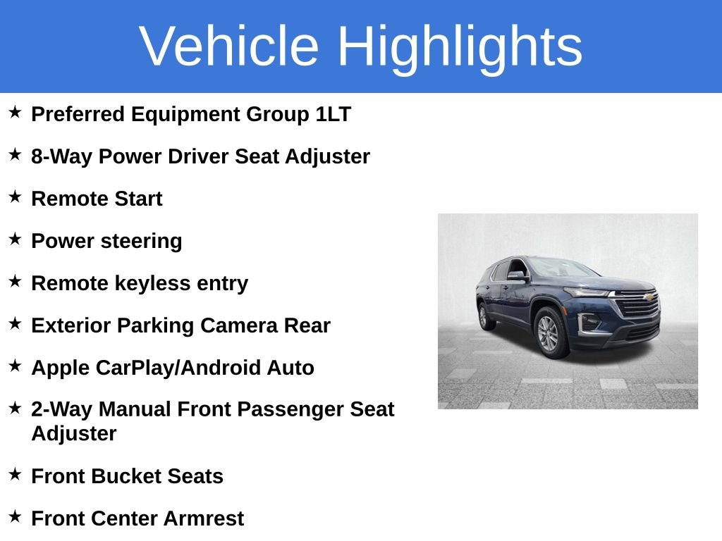Certified 2023 Chevrolet Traverse LT FWD image 3