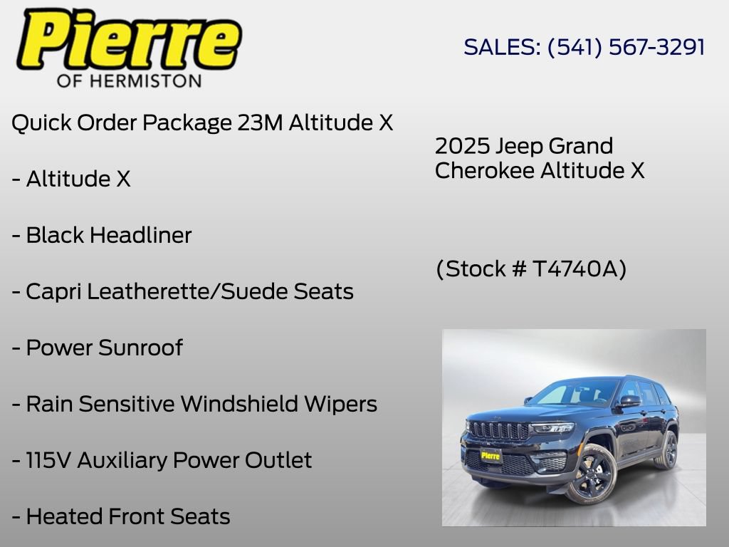 Used 2025 Jeep Grand Cherokee Altitude AWD/4WD image 6