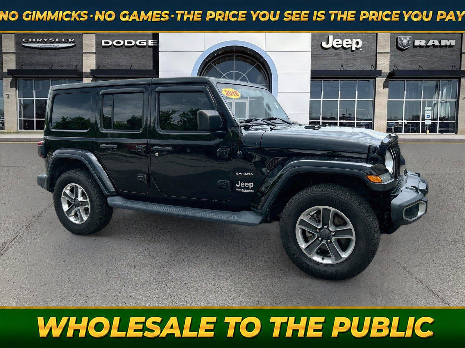 Used 2018 Jeep Wrangler Unlimited Sahara AWD/4WD image 1