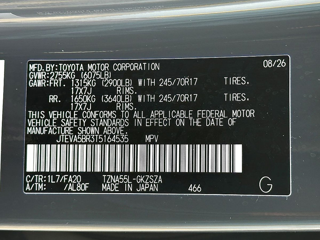 New 2026 Toyota 4Runner SR5 AWD/4WD image 24