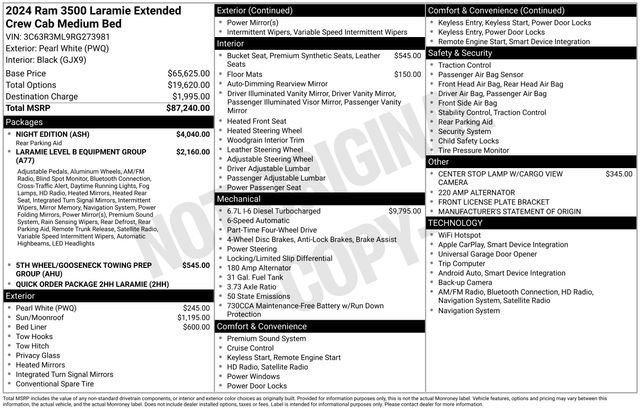 Used 2024 RAM 3500 Laramie w/ Night Edition image 34
