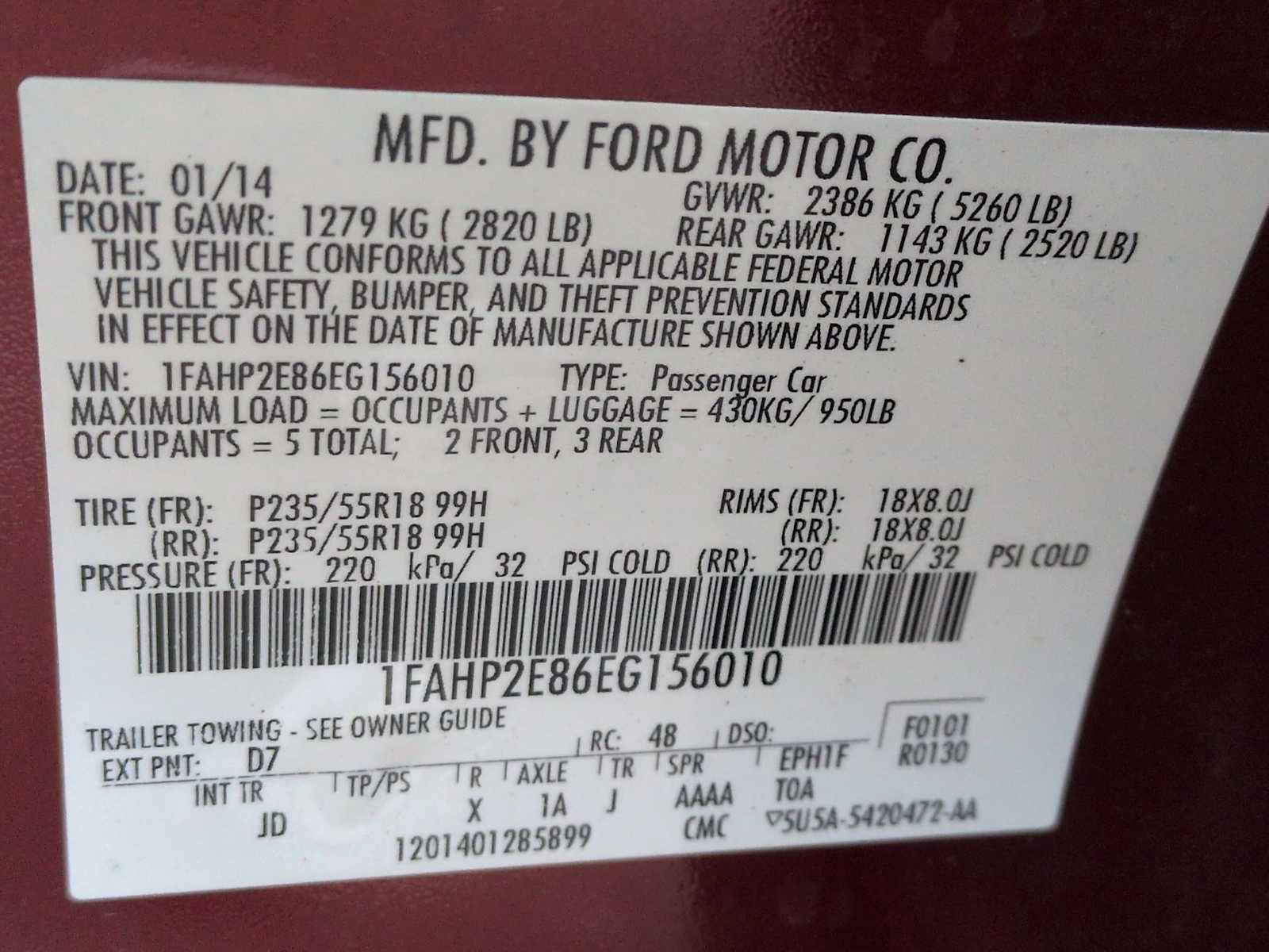 Used 2014 Ford Taurus SEL w/ Equipment Group 201A FWD image 33