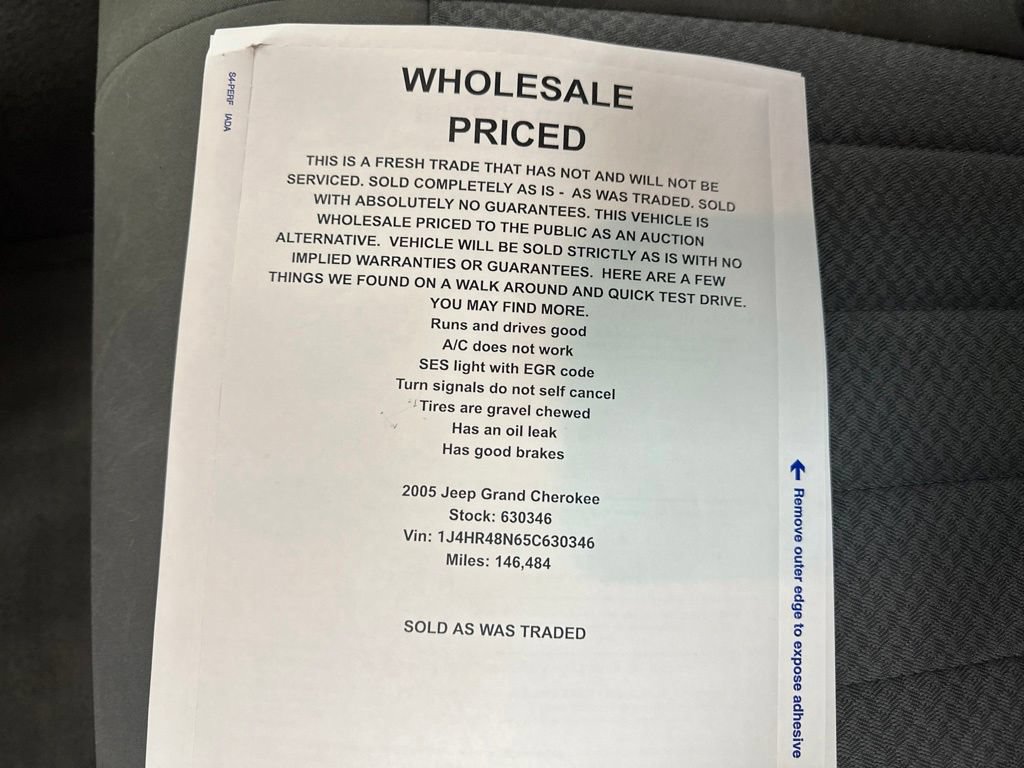 Used 2005 Jeep Grand Cherokee Laredo AWD/4WD image 31