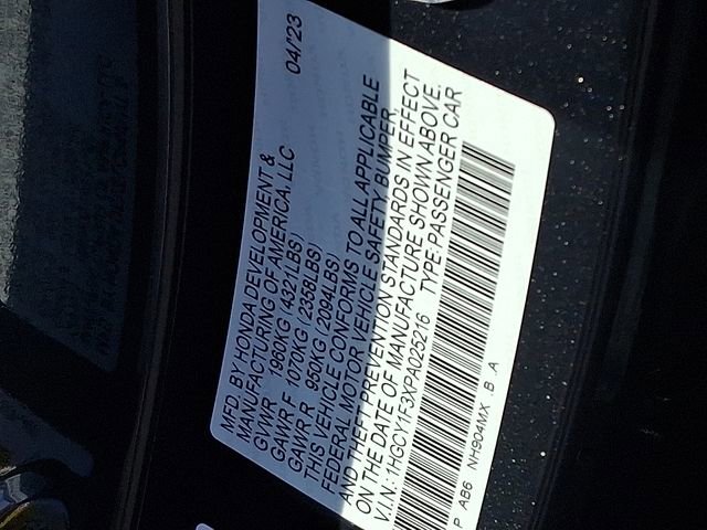 Certified 2023 Honda Accord EX image 27