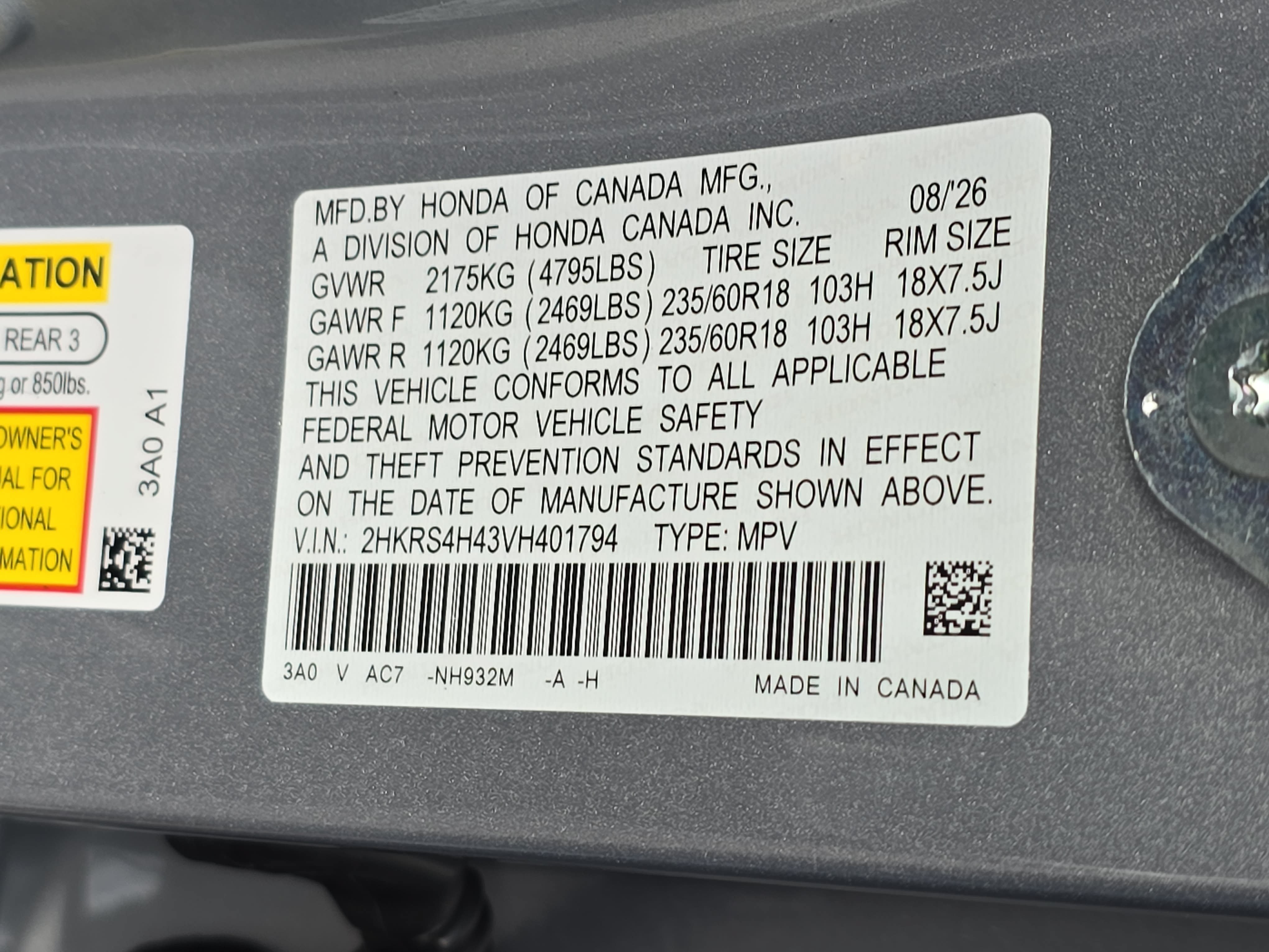 New 2027 Honda CR-V EX image 34
