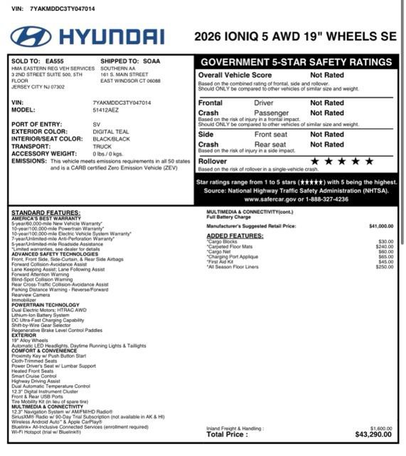Used 2026 Hyundai Ioniq 5 SE image 5