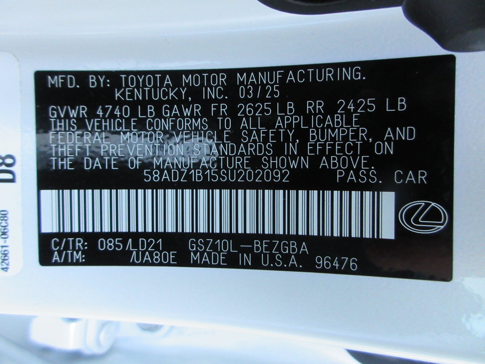 Used 2025 Lexus ES 350 w/ Premium Package FWD image 51