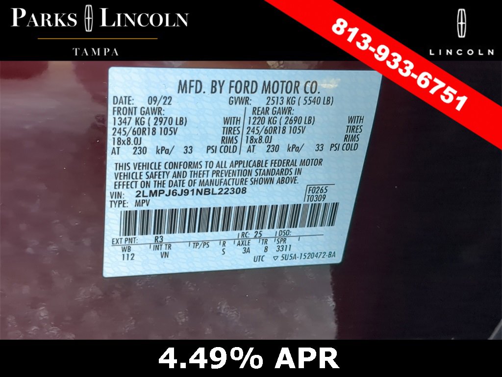 Certified 2022 Lincoln Nautilus FWD w/ Premium Package image 34