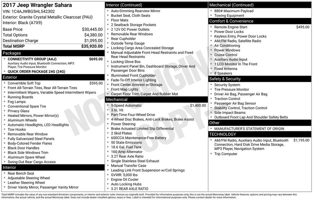 Used 2017 Jeep Wrangler Sahara w/ Connectivity Group image 39