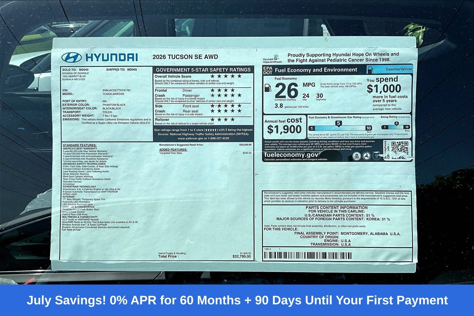 New 2026 Hyundai Tucson SE AWD/4WD image 14