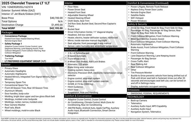 Used 2025 Chevrolet Traverse LT image 5