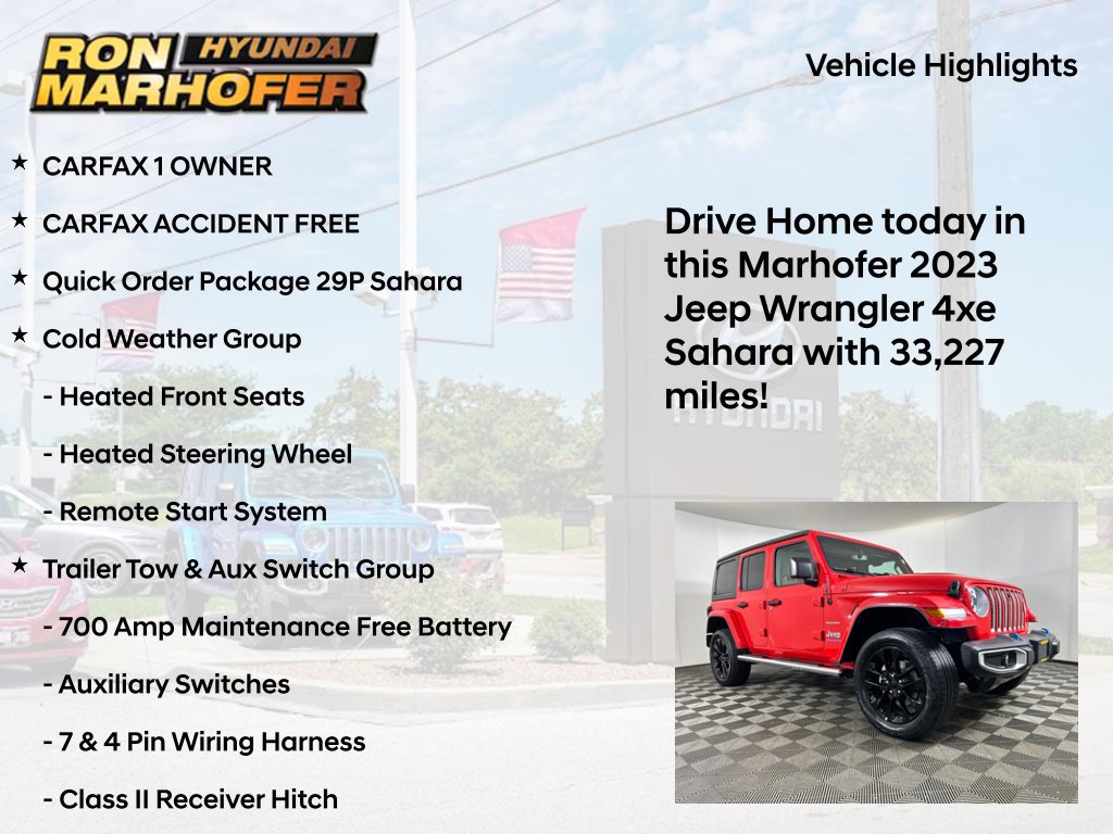 Used 2023 Jeep Wrangler Unlimited Sahara w/ Cold Weather Group AWD/4WD image 15