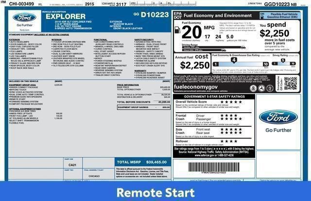 Used 2016 Ford Explorer XLT w/ Equipment Group 202A FWD image 42