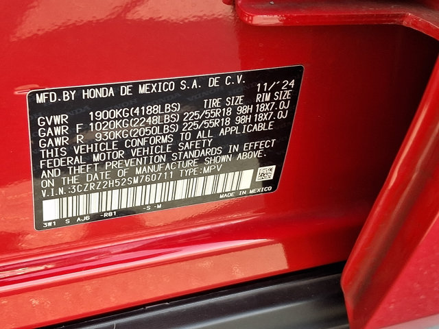 Certified 2025 Honda HR-V Sport image 29