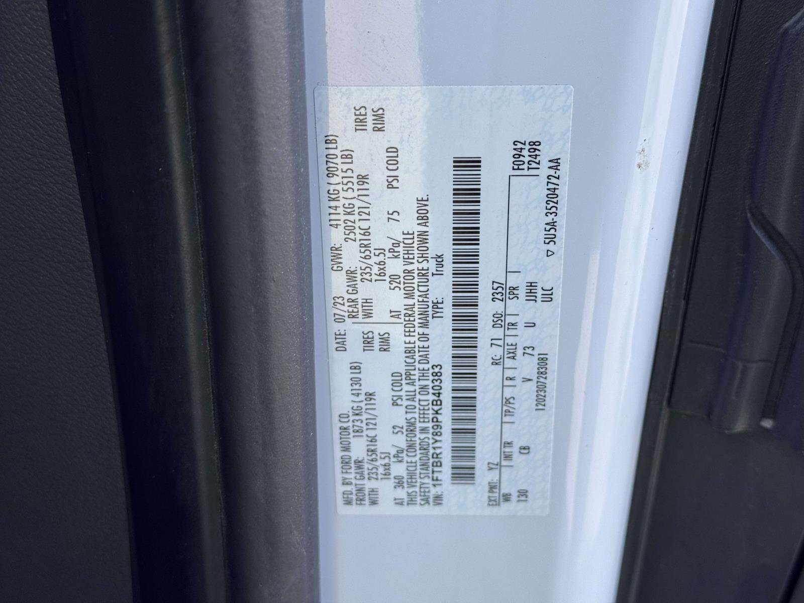 Used 2023 Ford Transit 250 Low Roof w/ Exterior Upgrade Package image 17