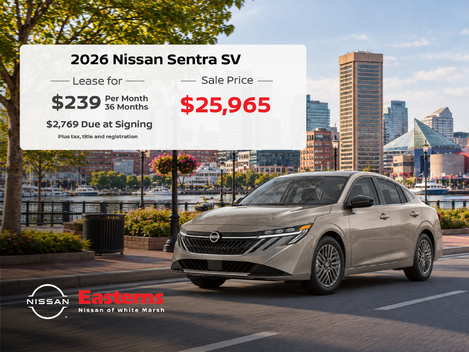 New 2027 Nissan Sentra SV w/ SV Convenience Package FWD image 2