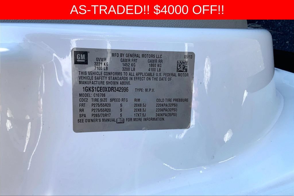 Used 2013 GMC Yukon SLT w/ SLT-2 Equipment Package RWD image 12