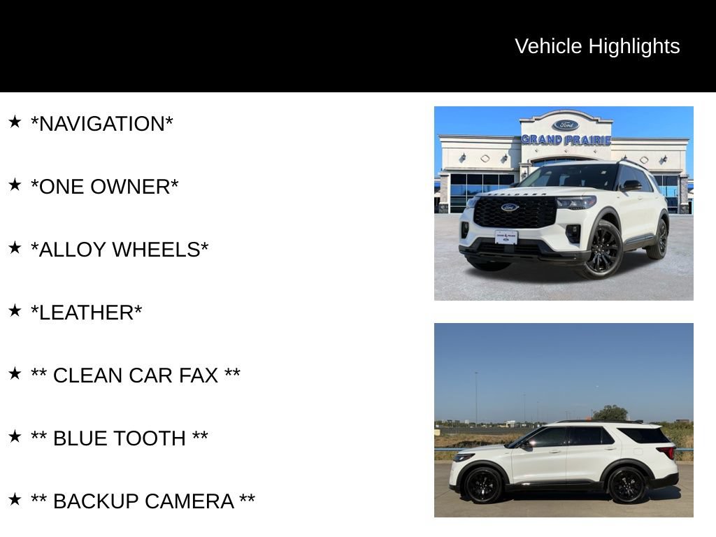 Certified 2025 Ford Explorer ST-Line w/ Premium Package RWD image 4