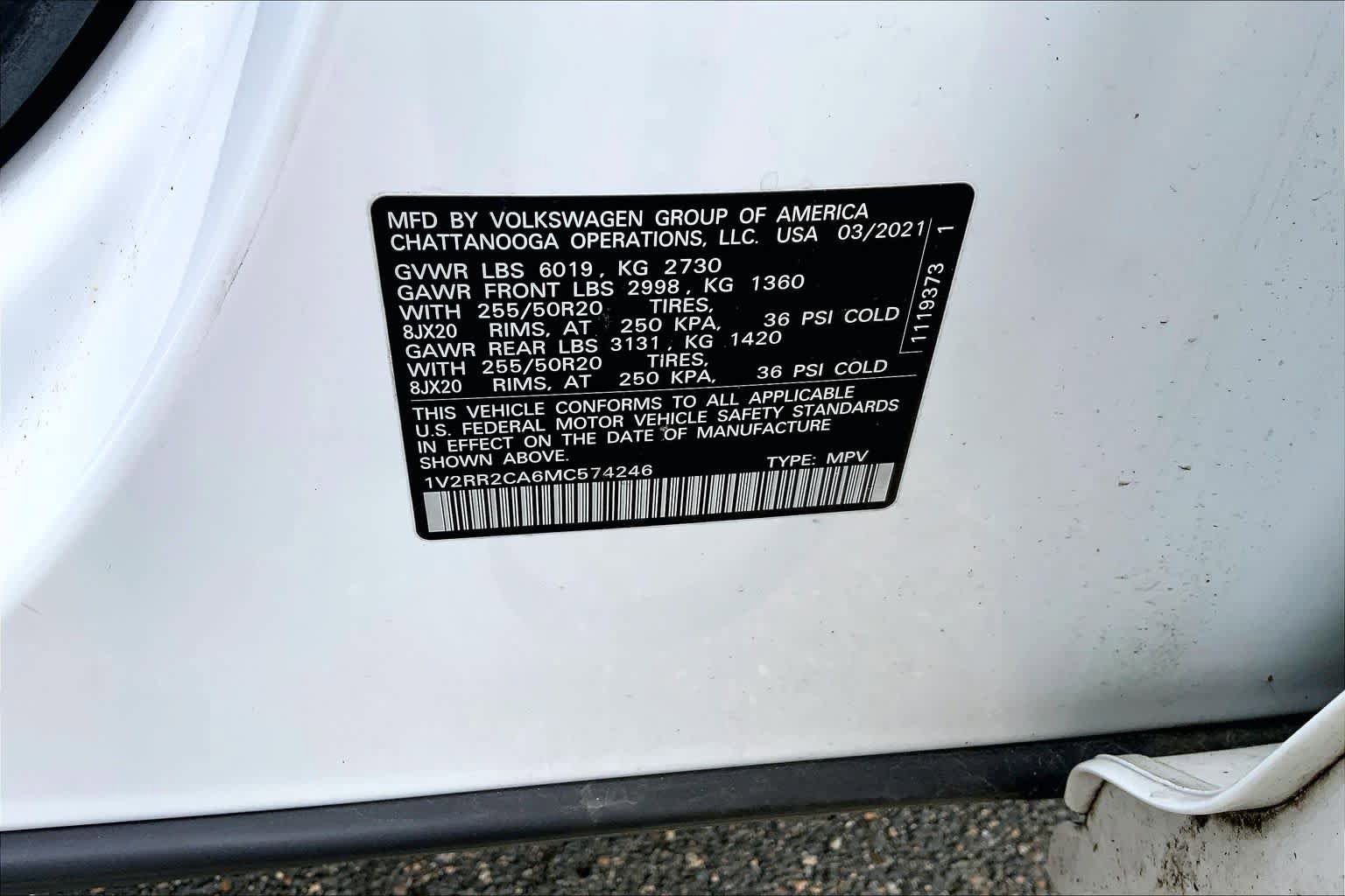 Used 2021 Volkswagen Atlas SE w/ Panoramic Sunroof Package AWD/4WD image 37