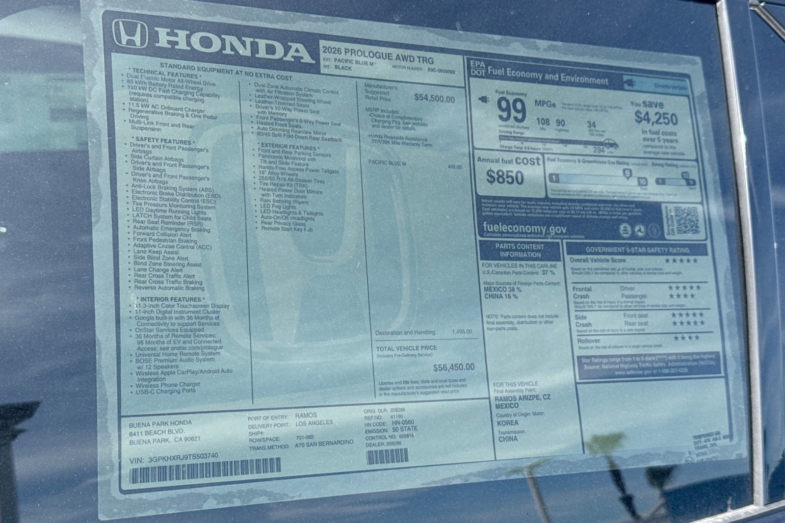 New 2026 Honda Prologue Touring image 33