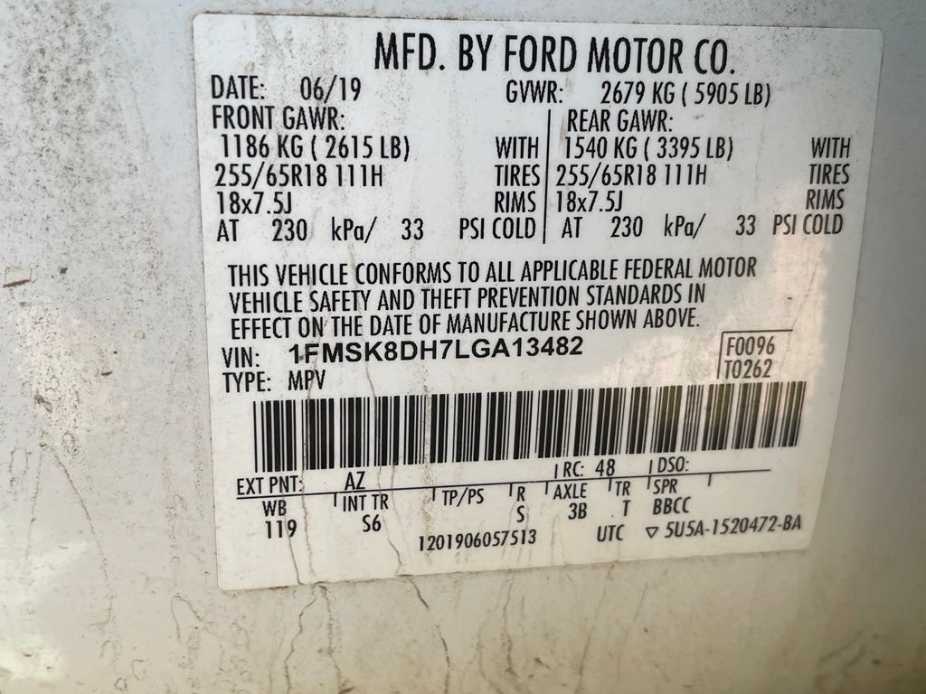 Used 2020 Ford Explorer XLT w/ Equipment Group 202A AWD/4WD image 34