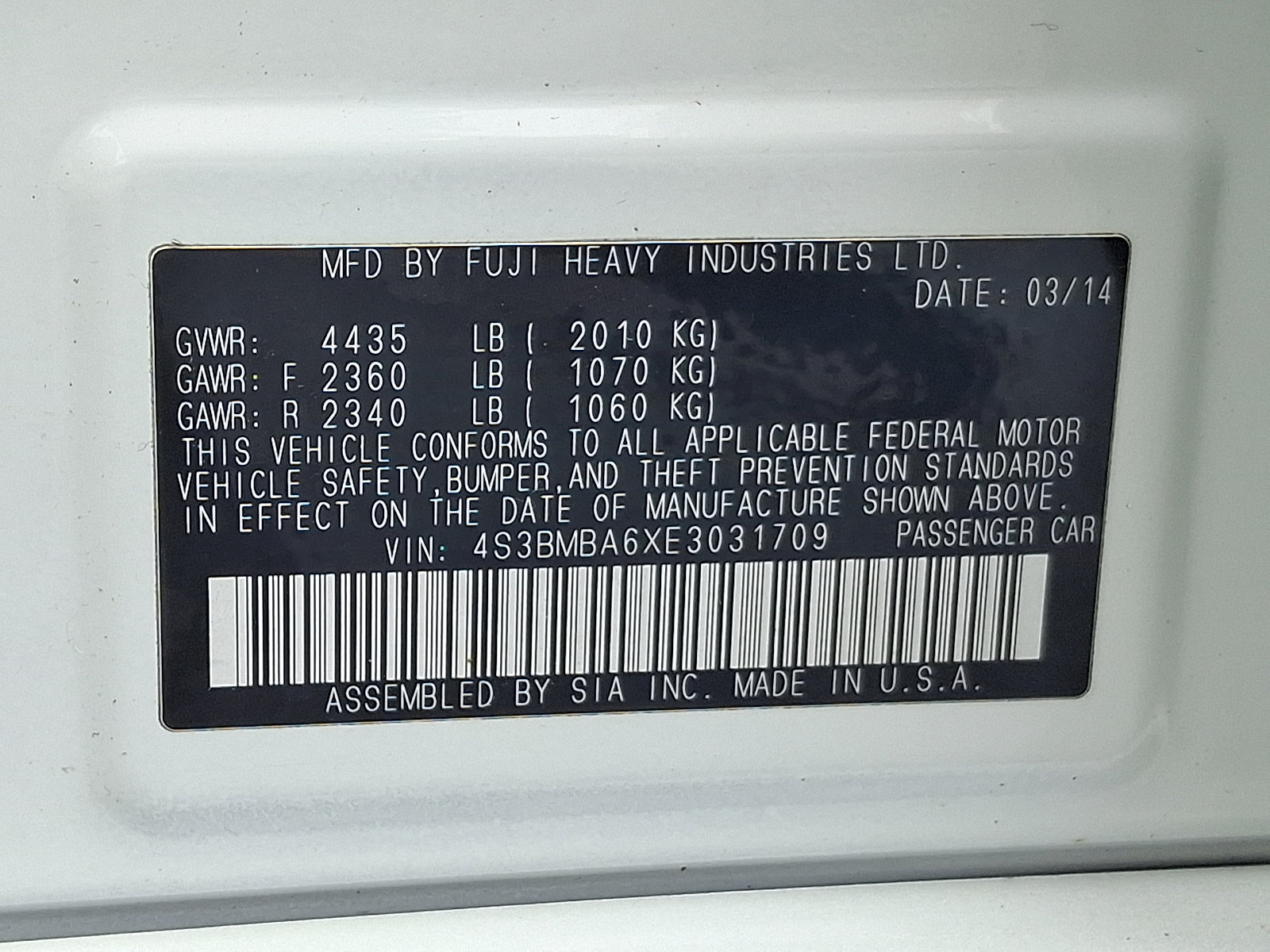 Used 2014 Subaru Legacy 2.5i AWD/4WD image 27